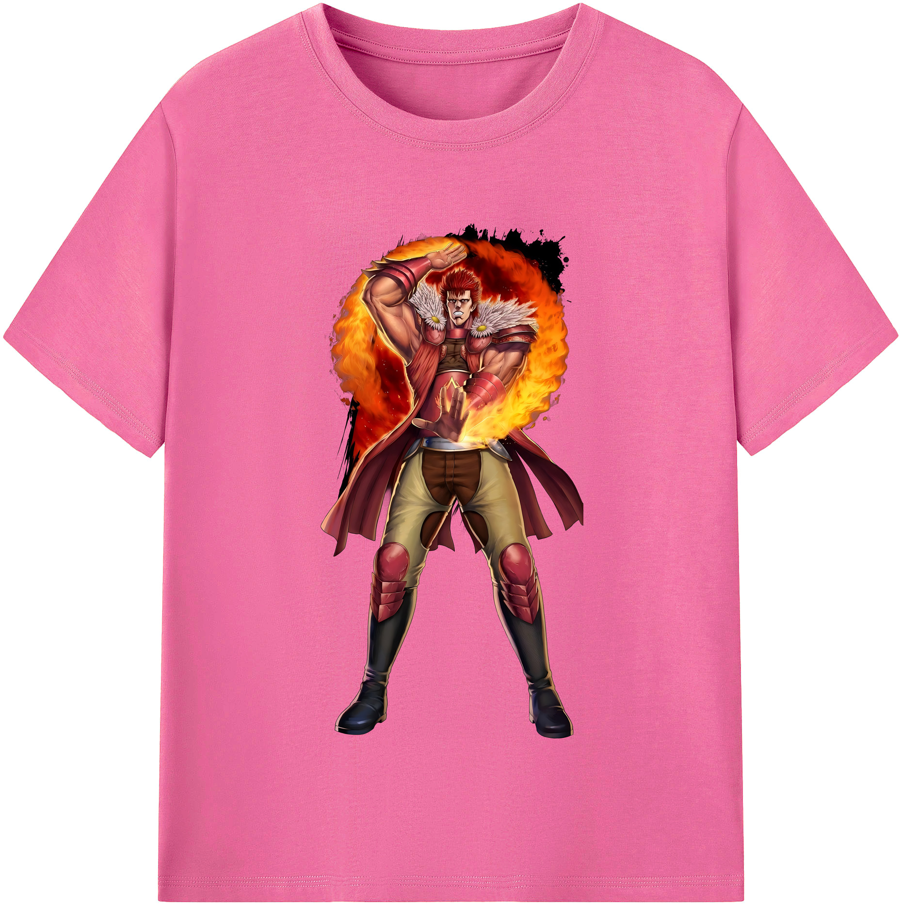 （画像用） 北斗の拳 Fist of the North Star レディースカジュアルプリントTシャツ（綿100％）